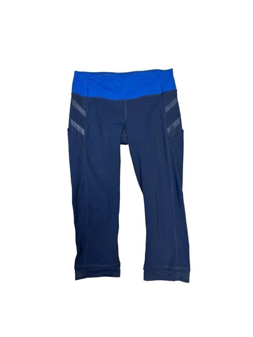 Lululemon ilumina Crop Luxtreme Women's Blue Cropped Leggings Yoga Gym Size 6